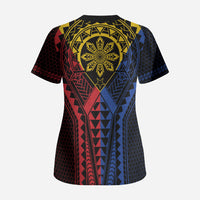Philippines Batok Tribal Inspired Tattoo Scrub Top