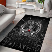 Denmark Viking Area Rug Odin's Raven Legacy - Wonder Print Shop
