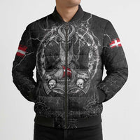 Personalized Denmark Viking Bomber Puffer Jacket Odin's Raven Legacy - Wonder Print Shop