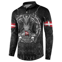 Personalized Denmark Viking Button Sweatshirt Odin's Raven Legacy - Wonder Print Shop
