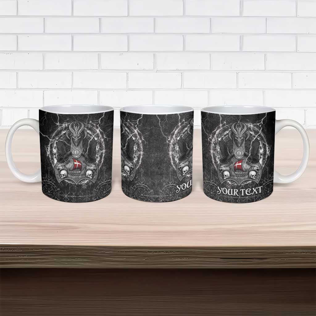 Personalized Denmark Viking Ceramic Mug Odin's Raven Legacy - Wonder Print Shop