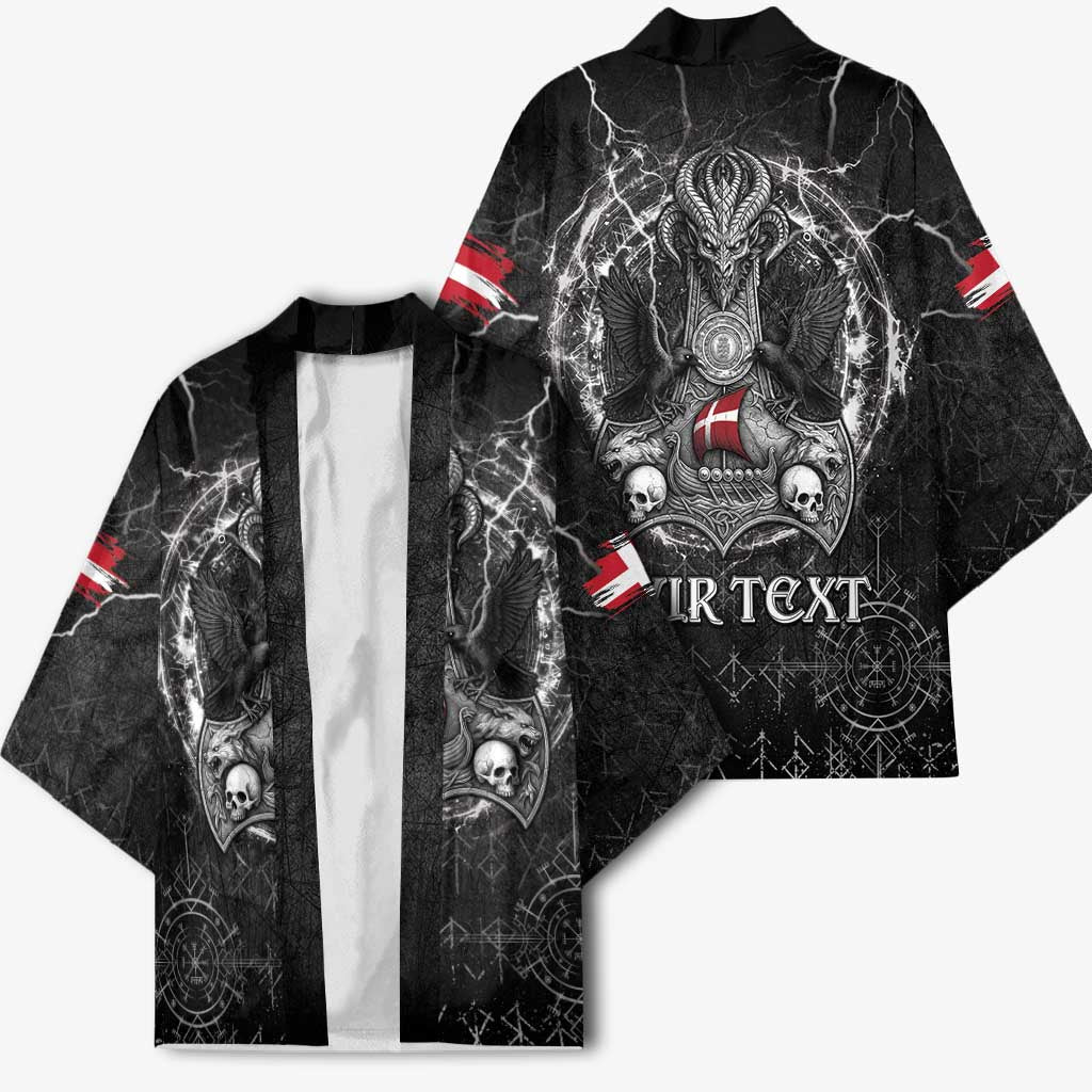 Personalized Denmark Viking Kimono Odin's Raven Legacy - Wonder Print Shop
