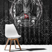 Denmark Viking Window Curtain Odin's Raven Legacy - Wonder Print Shop