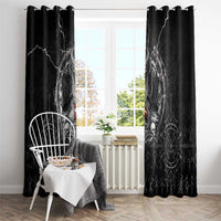 Denmark Viking Window Curtain Odin's Raven Legacy - Wonder Print Shop
