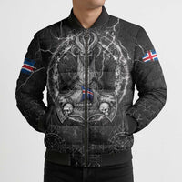 Personalized Iceland Viking Bomber Puffer Jacket Odin's Raven Legacy - Wonder Print Shop