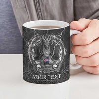Personalized Iceland Viking Ceramic Mug Odin's Raven Legacy - Wonder Print Shop