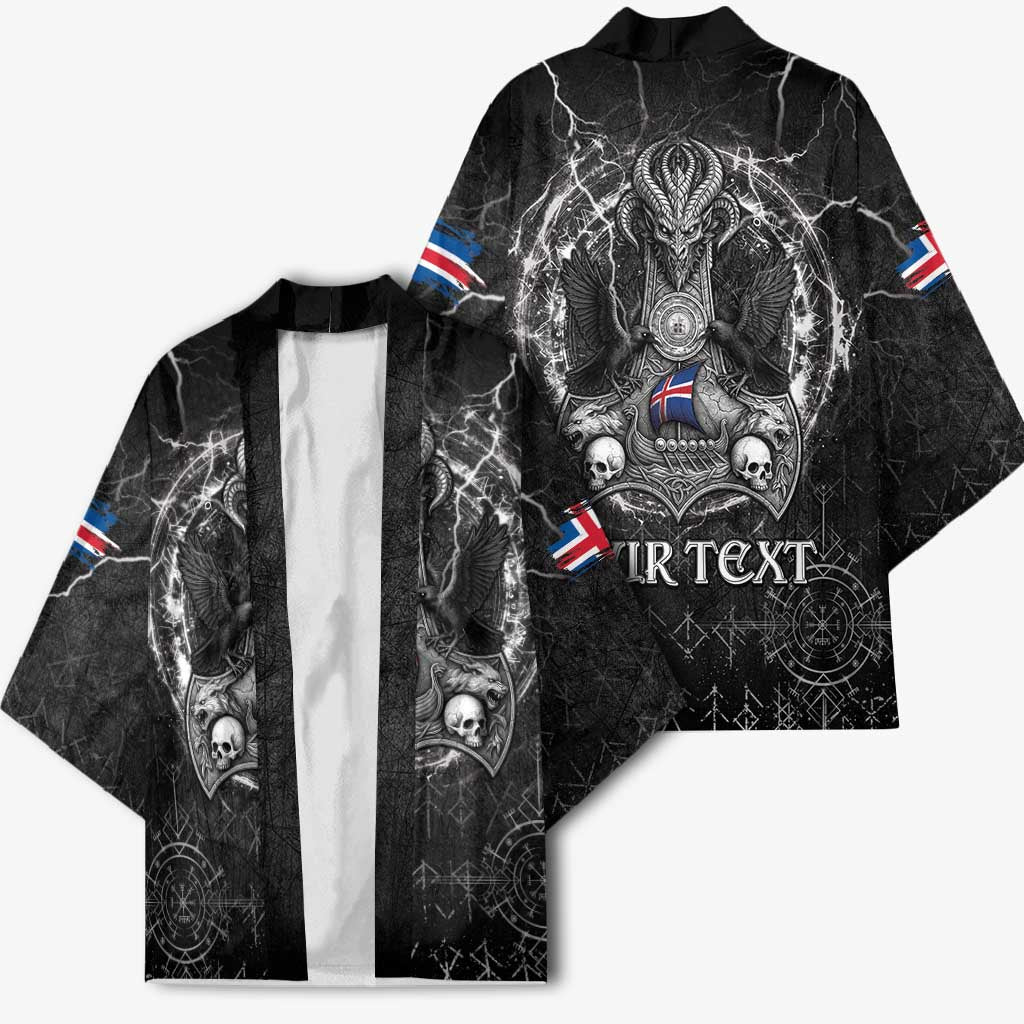 Personalized Iceland Viking Kimono Odin's Raven Legacy - Wonder Print Shop