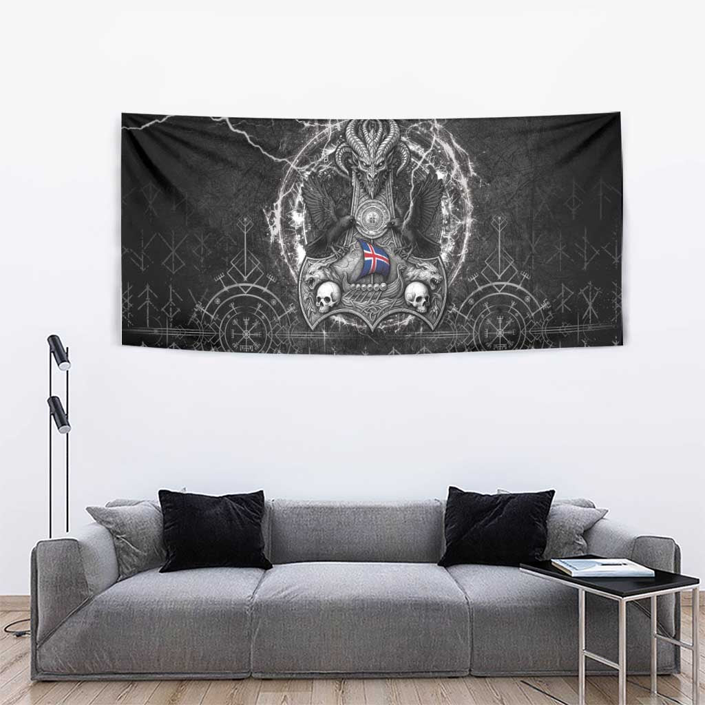 Iceland Viking Tapestry Odin's Raven Legacy - Wonder Print Shop