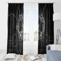 Iceland Viking Window Curtain Odin's Raven Legacy - Wonder Print Shop