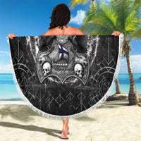 Finland Viking Beach Blanket Odin's Raven Legacy - Wonder Print Shop