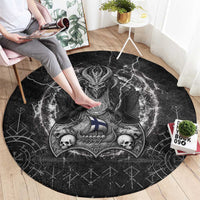 Finland Viking Round Carpet Odin's Raven Legacy - Wonder Print Shop