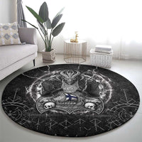 Finland Viking Round Carpet Odin's Raven Legacy - Wonder Print Shop