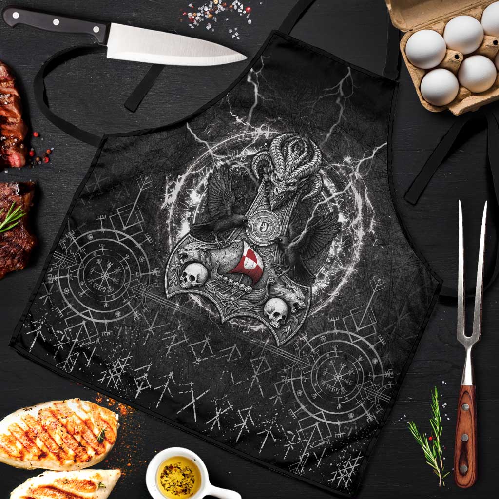 Greenland Viking Apron Odin's Raven Legacy - Wonder Print Shop
