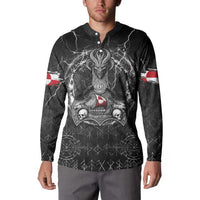 Personalized Greenland Viking Button Sweatshirt Odin's Raven Legacy - Wonder Print Shop