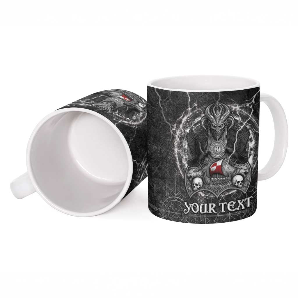 Personalized Greenland Viking Ceramic Mug Odin's Raven Legacy - Wonder Print Shop