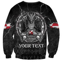 Personalized Greenland Viking Sweatshirt Odin's Raven Legacy - Wonder Print Shop