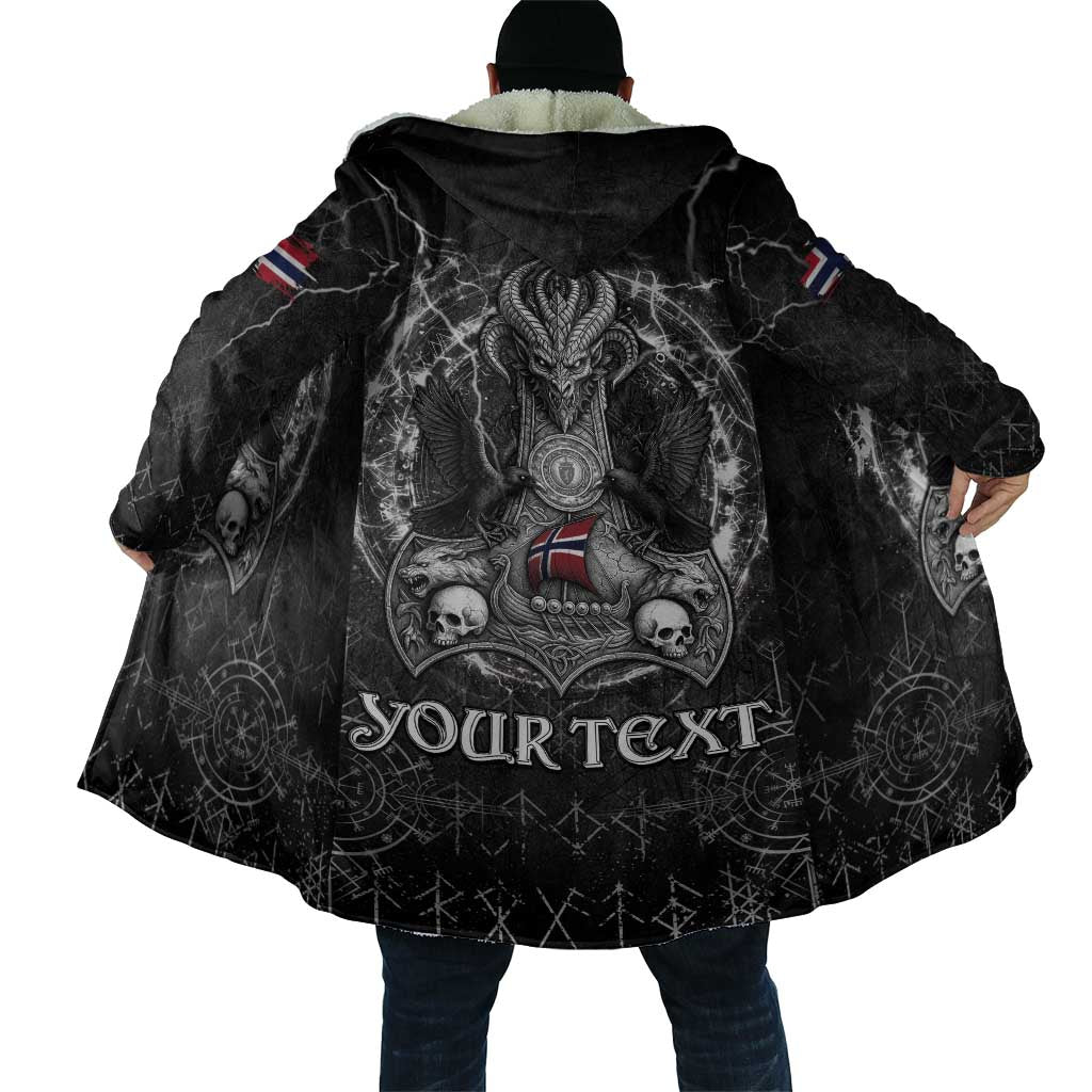 Personalized Norway Viking Cloak Odin's Raven Legacy - Wonder Print Shop