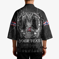 Personalized Norway Viking Kimono Odin's Raven Legacy - Wonder Print Shop