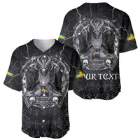 Personalized Sweden Viking Baseball Jersey Odin's Raven Legacy - Wonder Print Shop