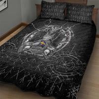 Sweden Viking Quilt Bed Set Odin's Raven Legacy - Wonder Print Shop