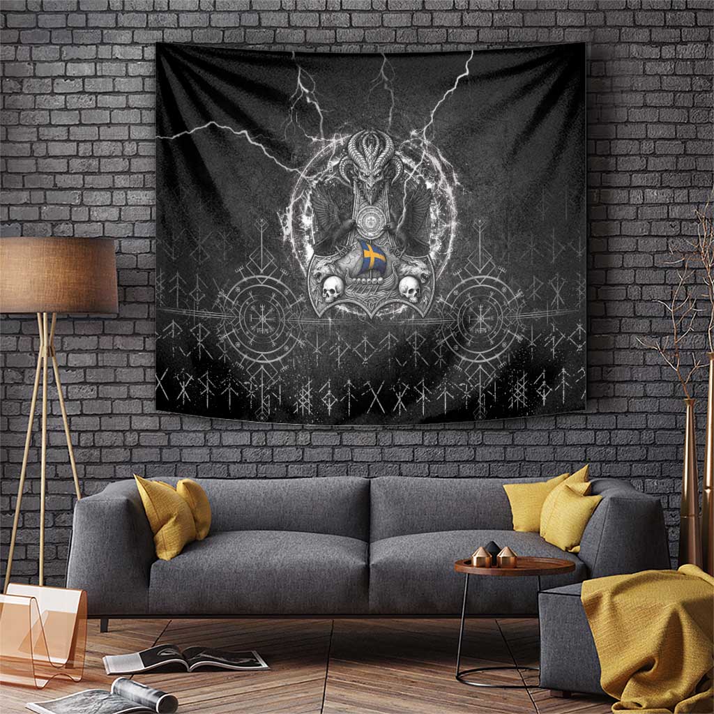 Sweden Viking Tapestry Odin's Raven Legacy - Wonder Print Shop