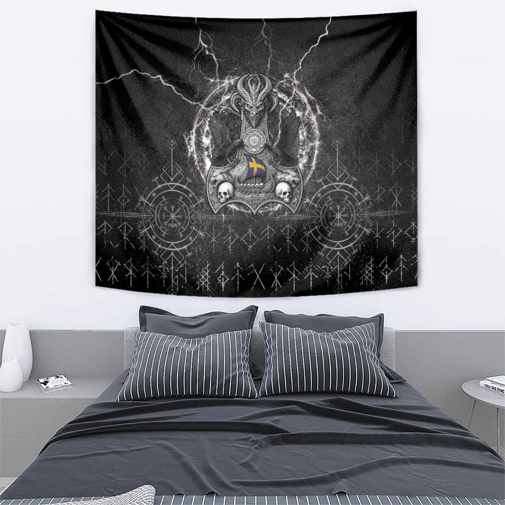 Sweden Viking Tapestry Odin's Raven Legacy - Wonder Print Shop