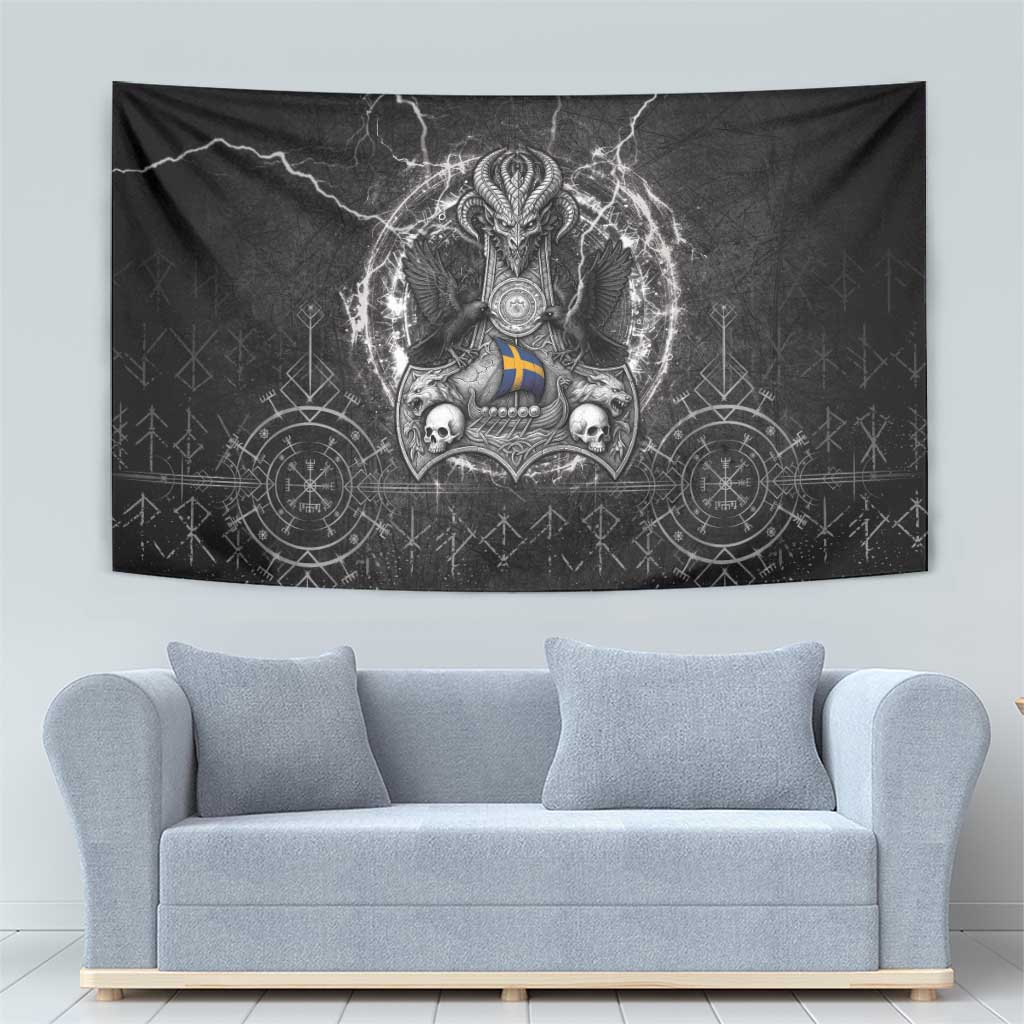 Sweden Viking Tapestry Odin's Raven Legacy - Wonder Print Shop