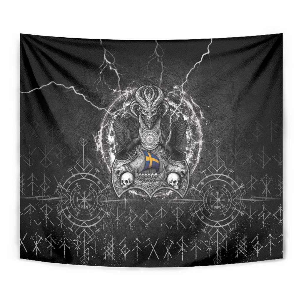 Sweden Viking Tapestry Odin's Raven Legacy - Wonder Print Shop