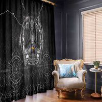 Sweden Viking Window Curtain Odin's Raven Legacy - Wonder Print Shop