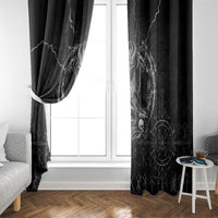 Sweden Viking Window Curtain Odin's Raven Legacy - Wonder Print Shop