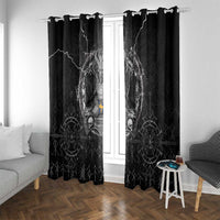 Sweden Viking Window Curtain Odin's Raven Legacy - Wonder Print Shop