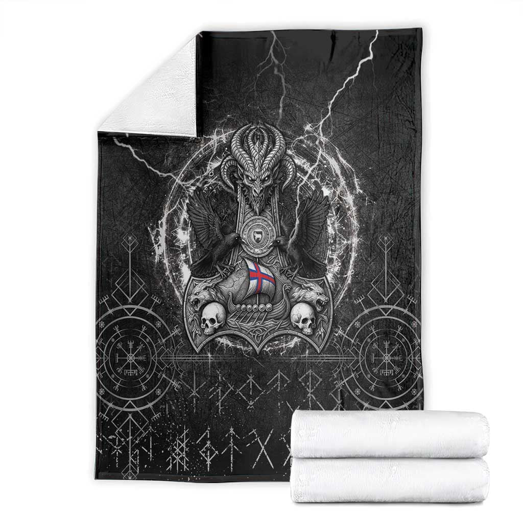 Faroe Islands Viking Blanket Odin's Raven Legacy - Wonder Print Shop