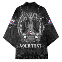 Personalized Faroe Islands Viking Kimono Odin's Raven Legacy - Wonder Print Shop