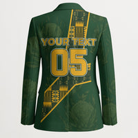 Custom Rugby South Africa Blazer Go Bokke With Protea Pattern