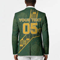 Custom Rugby South Africa Blazer Go Bokke With Protea Pattern