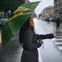 Rugby South Africa Umbrella Go Bokke With Protea Pattern