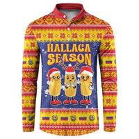 Venezuela Christmas Button Sweatshirt Hallaca Season - Wonder Print Shop