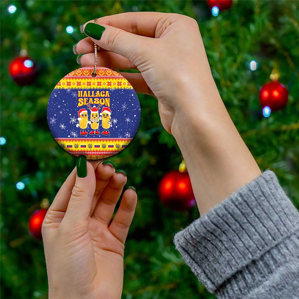Venezuela Christmas Ceramic Ornament Hallaca Season - Wonder Print Shop