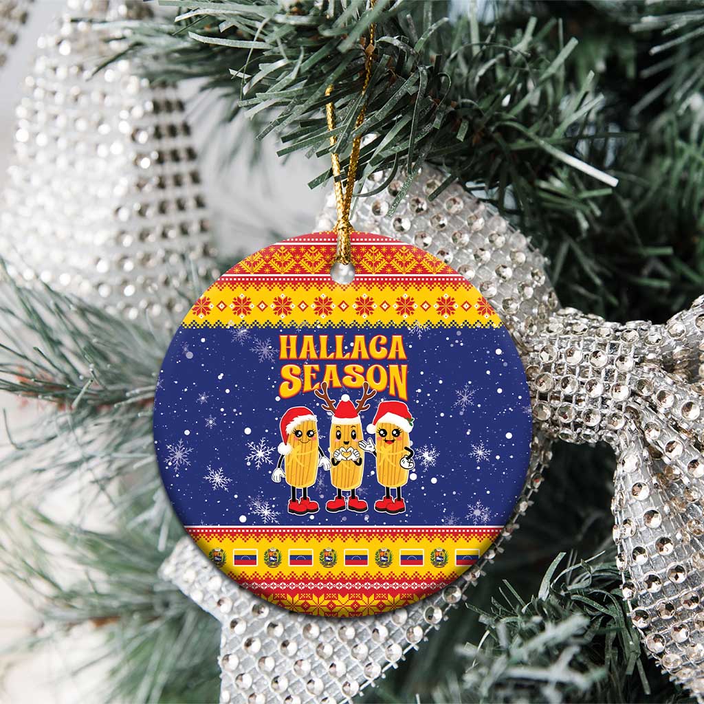 Venezuela Christmas Ceramic Ornament Hallaca Season - Wonder Print Shop