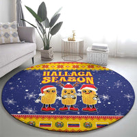 Venezuela Christmas Round Carpet Hallaca Season - Wonder Print Shop