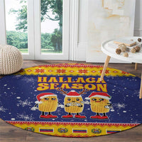 Venezuela Christmas Round Carpet Hallaca Season - Wonder Print Shop