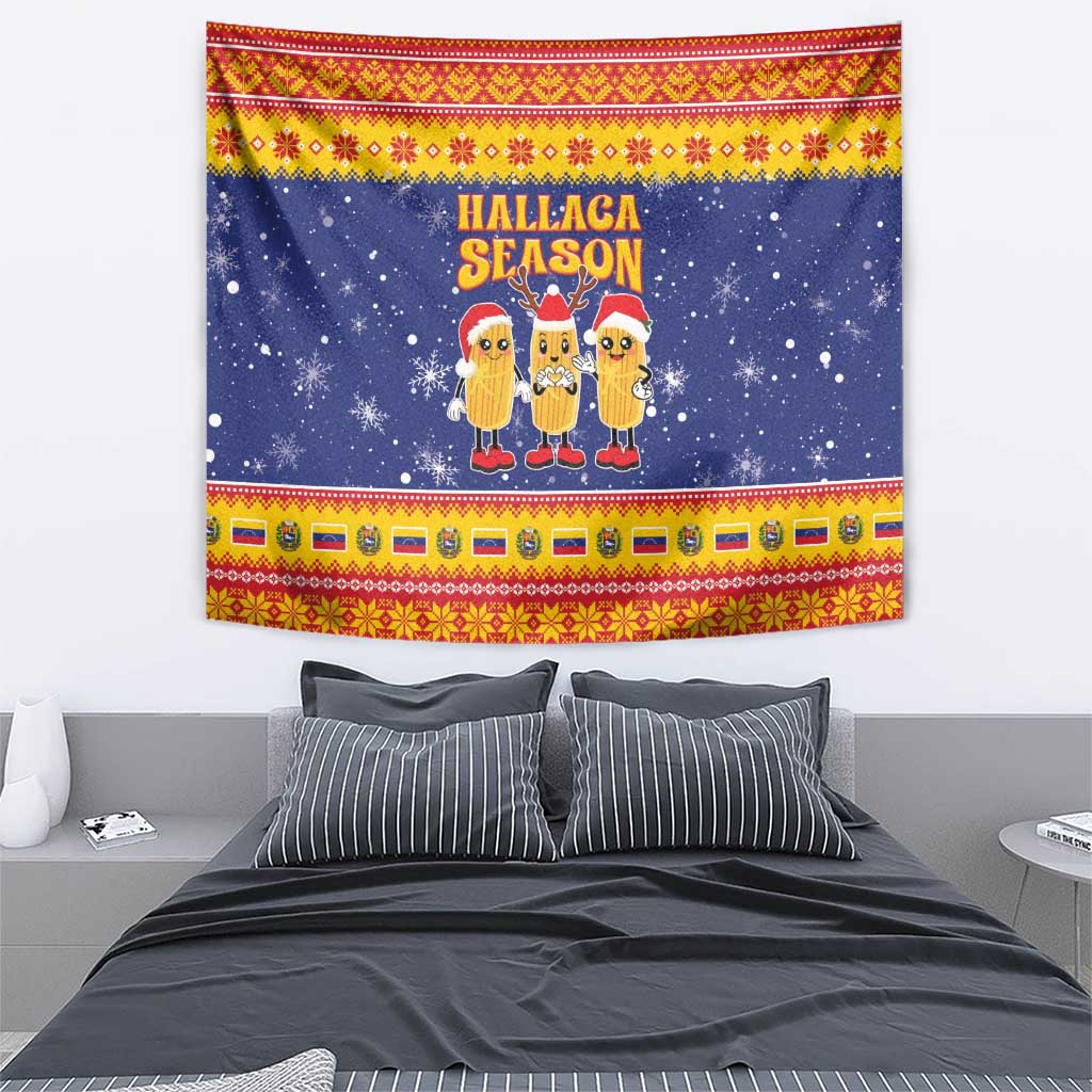 Venezuela Christmas Tapestry Hallaca Season - Wonder Print Shop