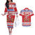 Canada Christmas Couples Matching Off The Shoulder Long Sleeve Dress and Hawaiian Shirt Dabbing Santa Groundhog Funny Style LT05 - Wonder Print Shop