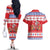 Canada Christmas Couples Matching Off The Shoulder Long Sleeve Dress and Hawaiian Shirt Dabbing Santa Groundhog Funny Style LT05 - Wonder Print Shop