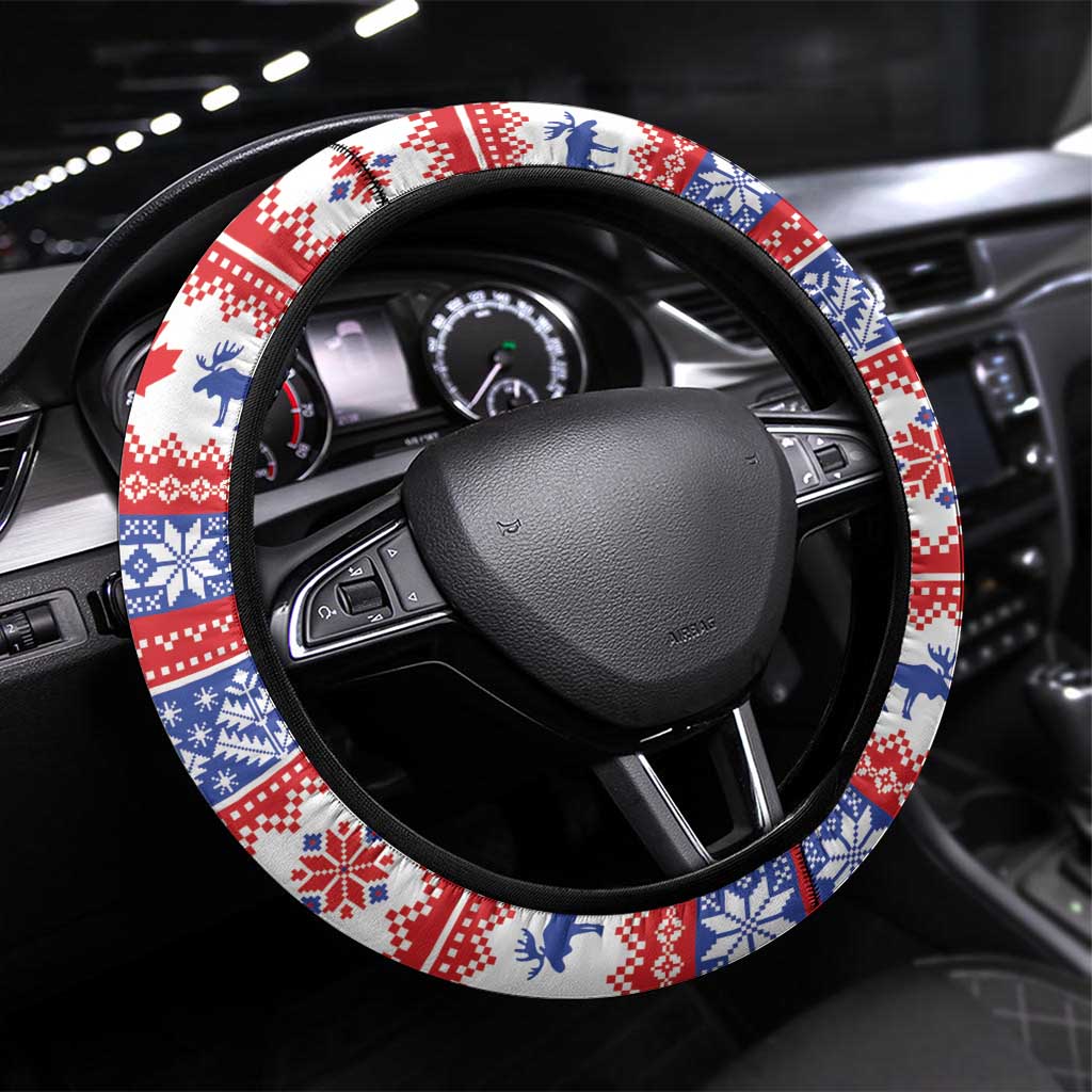 Canada Christmas Steering Wheel Cover Dabbing Santa Groundhog Funny Style