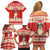 Switzerland Christmas Family Matching Off Shoulder Short Dress and Hawaiian Shirt Cute Saint Bernard Merry Woofmas LT05 - Wonder Print Shop