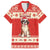 Switzerland Christmas Family Matching Short Sleeve Bodycon Dress and Hawaiian Shirt Cute Saint Bernard Merry Woofmas LT05 - Wonder Print Shop