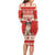 Switzerland Christmas Long Sleeve Bodycon Dress Cute Saint Bernard Merry Woofmas LT05 - Wonder Print Shop