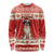 Switzerland Christmas Long Sleeve Shirt Cute Saint Bernard Merry Woofmas LT05 - Wonder Print Shop