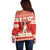 Switzerland Christmas Off Shoulder Sweater Cute Saint Bernard Merry Woofmas LT05 - Wonder Print Shop